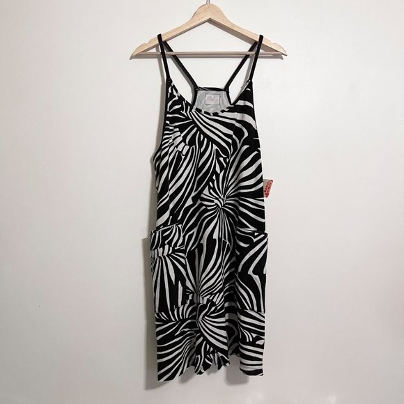 NWT Free People Movement Printed Hot Shot Romper in Zebra - Picture 4 of 11